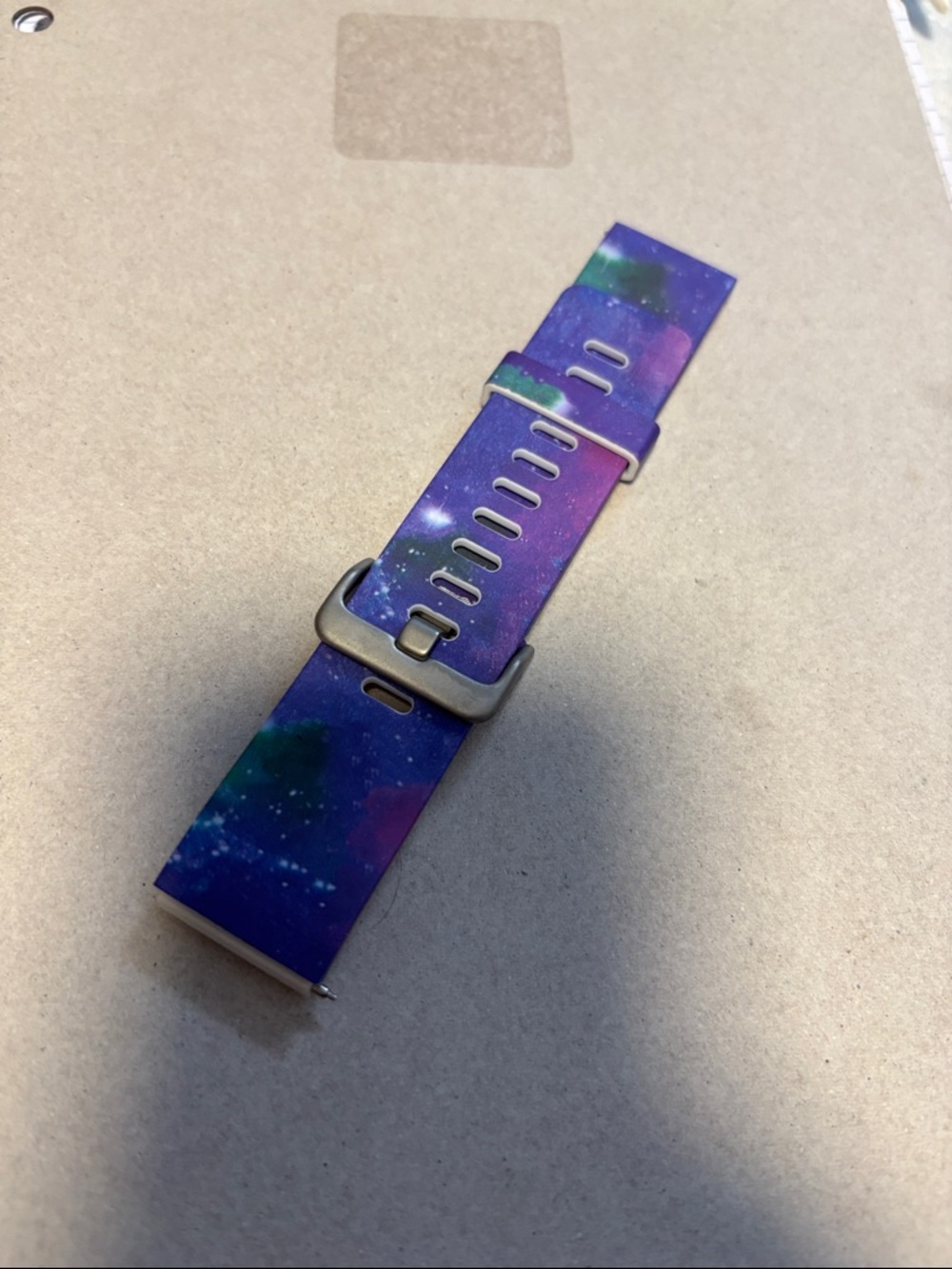 Multi-Color Galaxy Silicone Watch Band - Compatible Fitness & Smartwatches